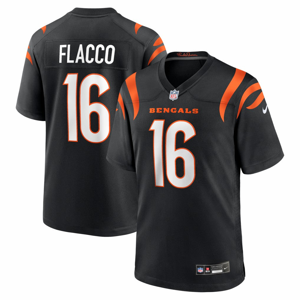 Joe Flacco Cincinnati Bengals Team Game Jersey - Black Jerseys