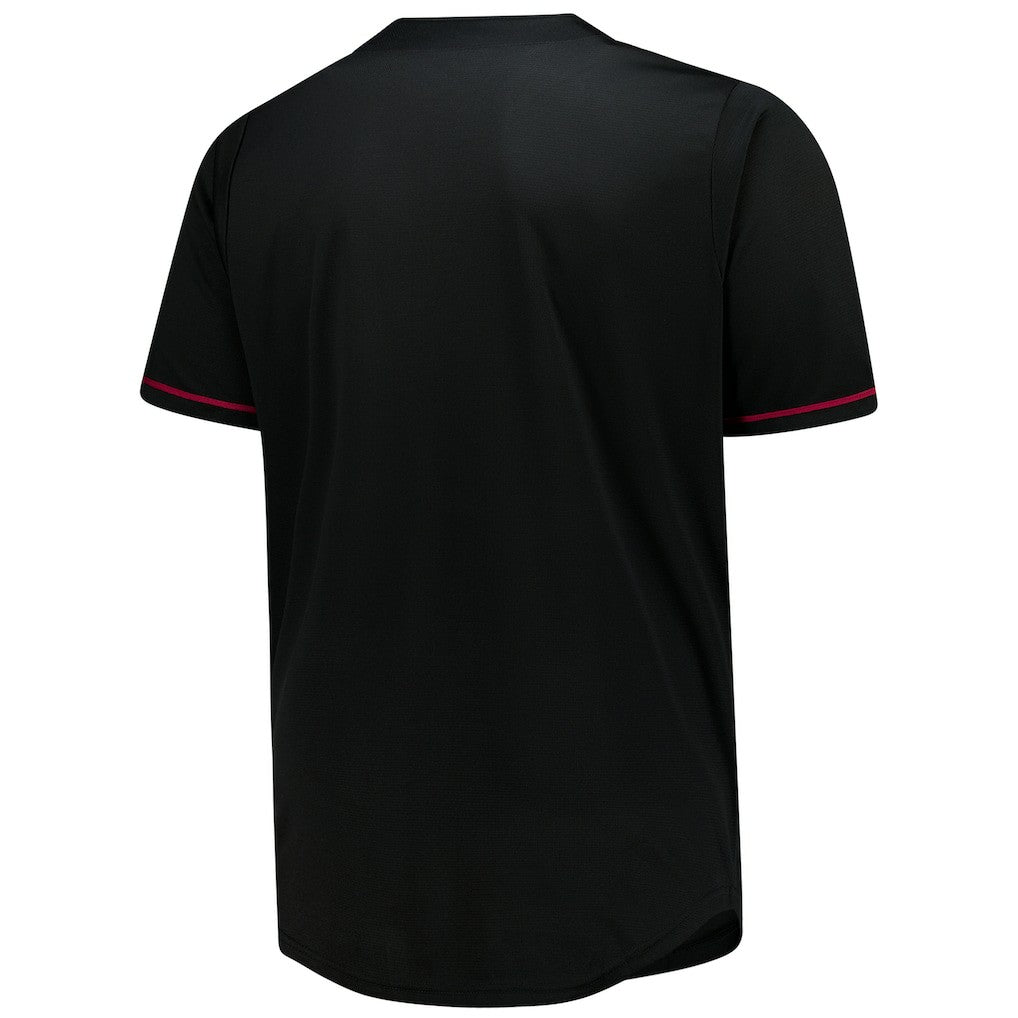 Cleveland Cavaliers Big & Tall Pop Full-Button Jersey Black - Fanatics