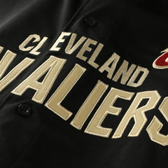 Cleveland Cavaliers Big & Tall Pop Full-Button Jersey Black - Fanatics