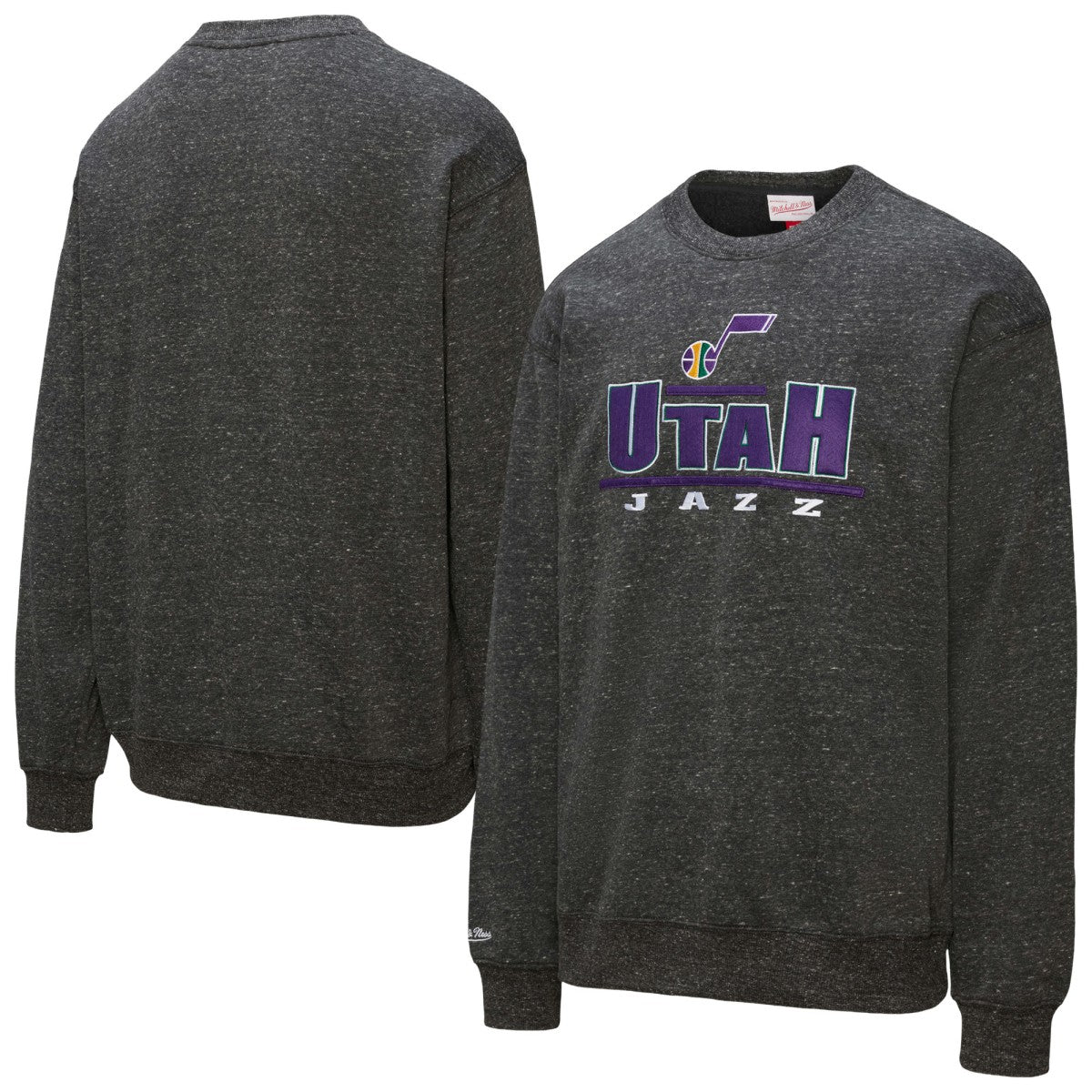 Utah Jazz Throw It Back Fleece Sweatshirt Black - Mitchell & Ness