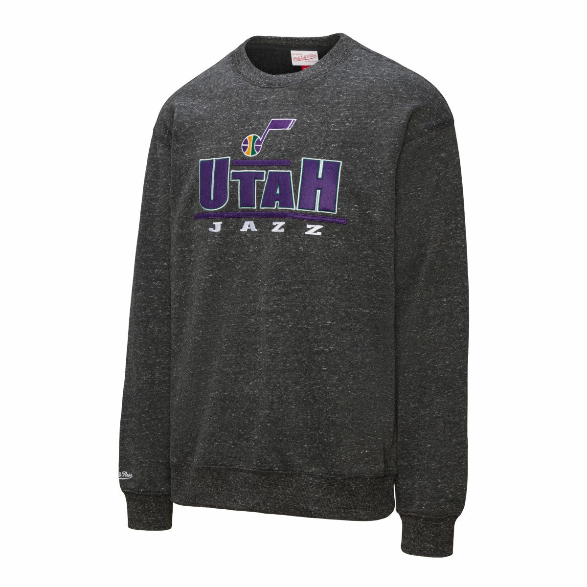 Utah Jazz Throw It Back Fleece Sweatshirt Black - Mitchell & Ness