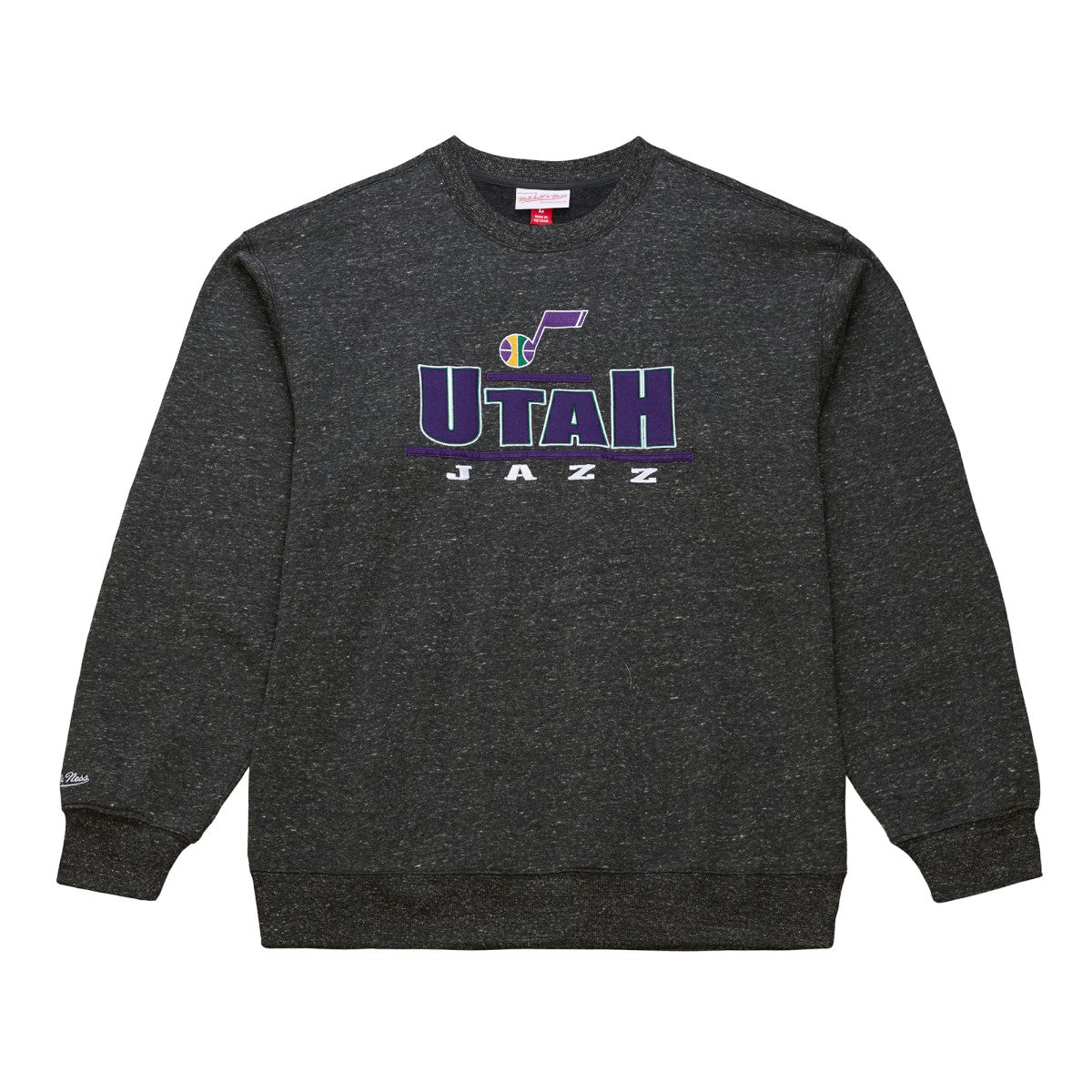 Utah Jazz Throw It Back Fleece Sweatshirt Black - Mitchell & Ness