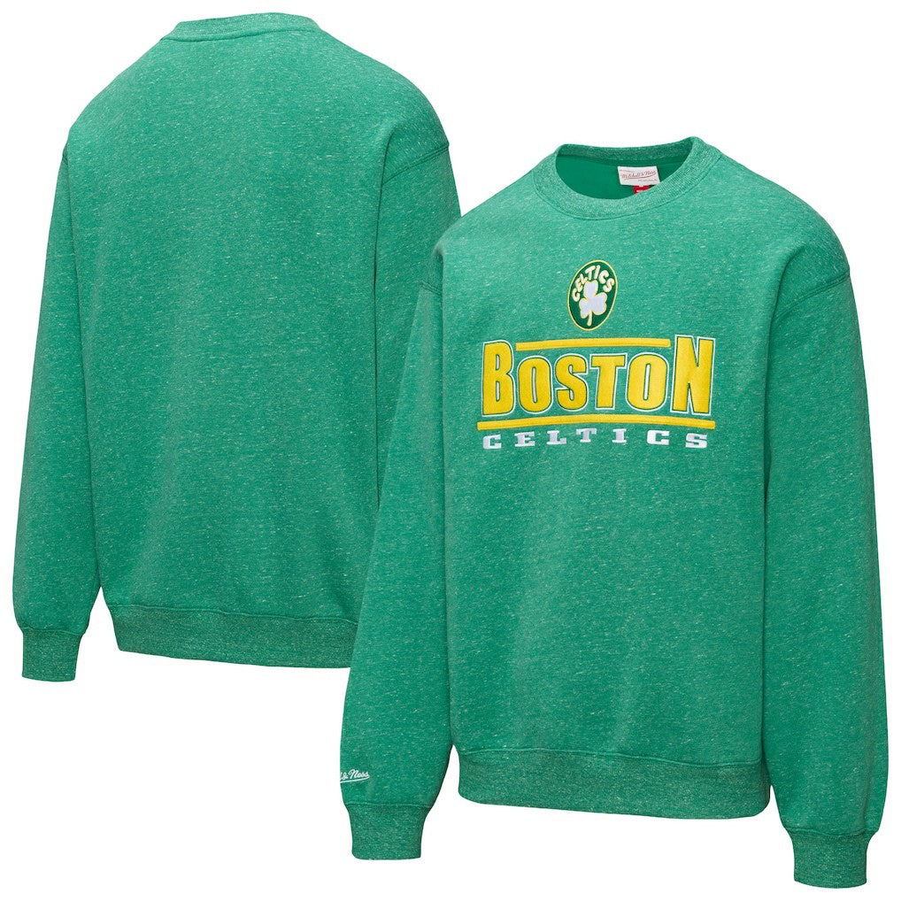 Boston Celtics Throw It Back Fleece Sweatshirt Green - Mitchell & Ness