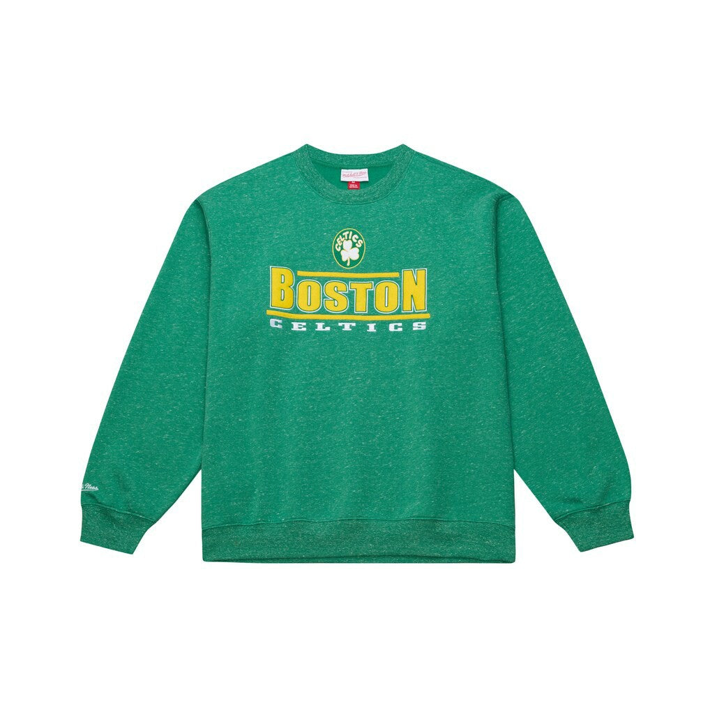 Boston Celtics Throw It Back Fleece Sweatshirt Green - Mitchell & Ness