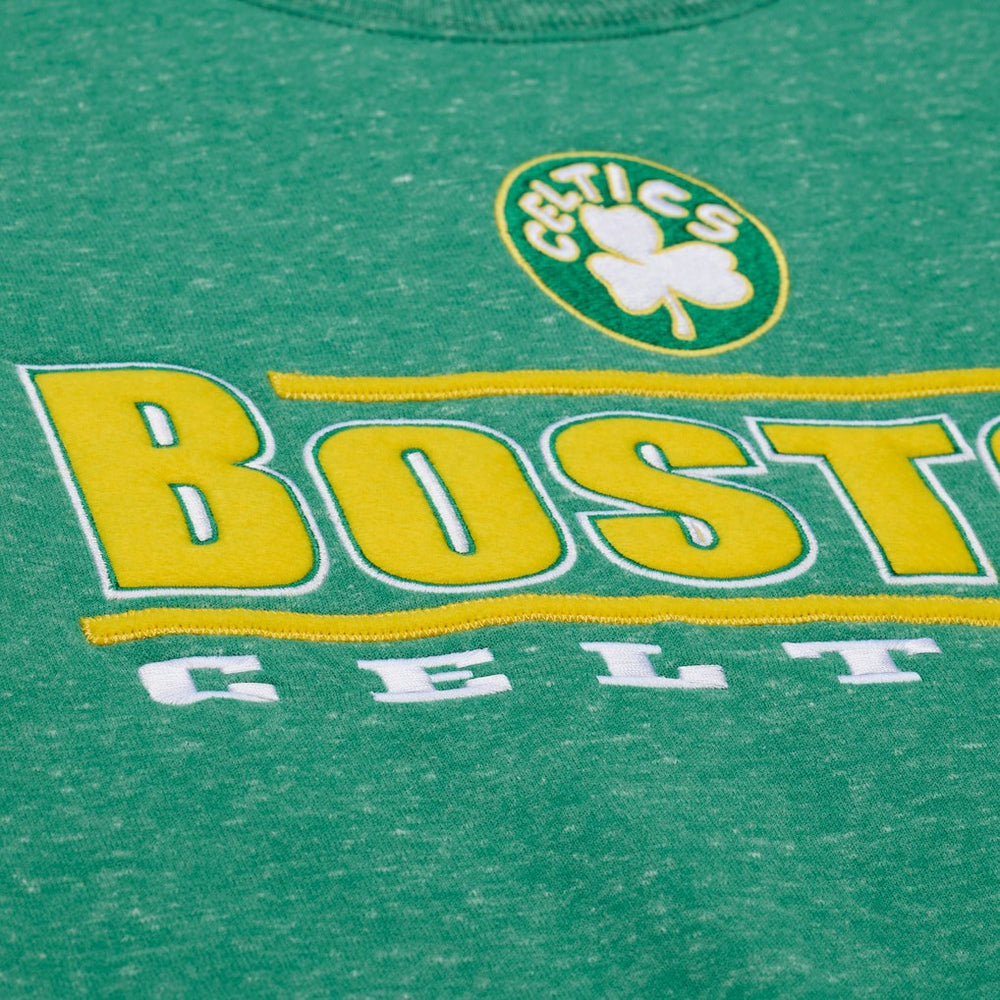 Boston Celtics Throw It Back Fleece Sweatshirt Green - Mitchell & Ness