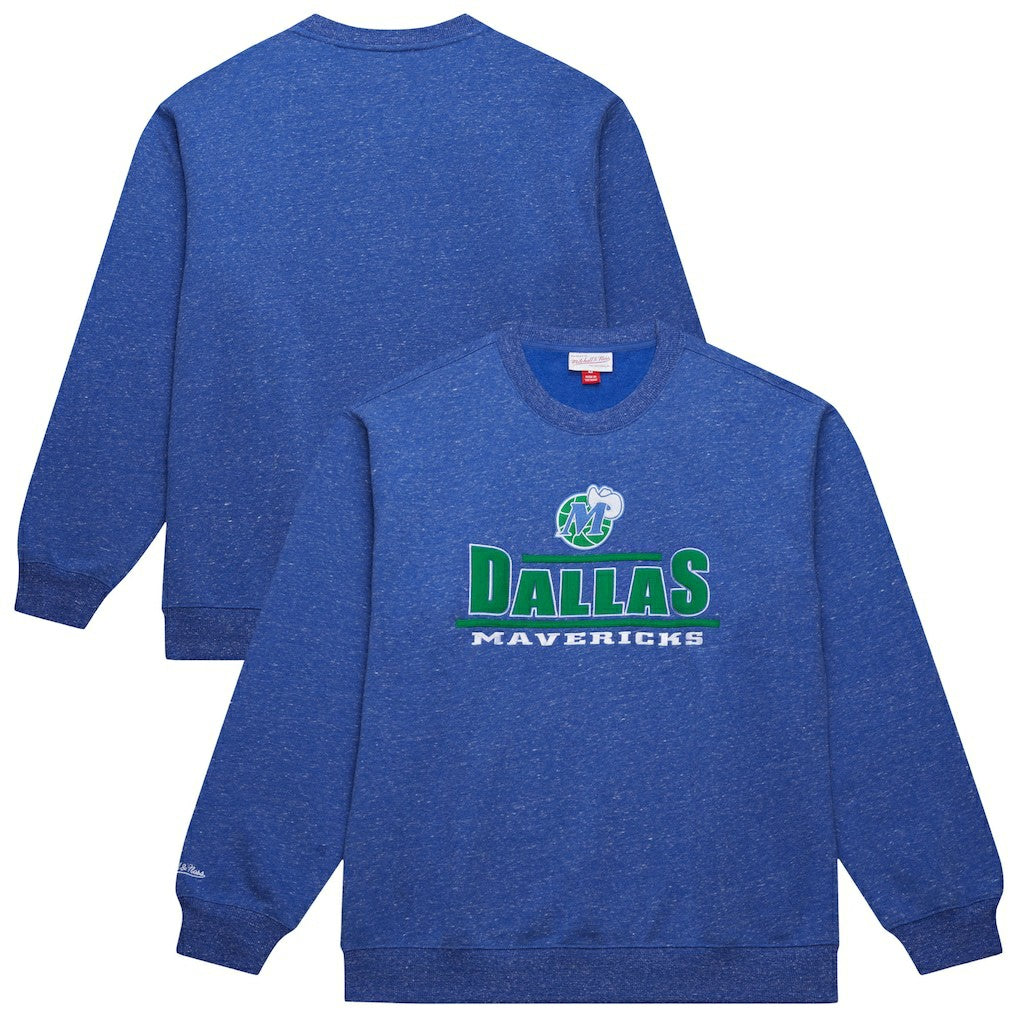 Dallas Mavericks Throw It Back Fleece Sweatshirt Navy - Mitchell & Ness outlet