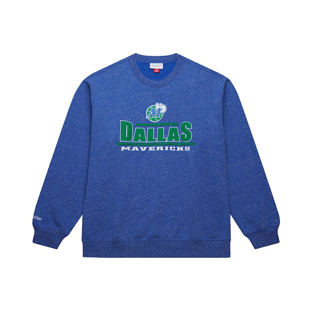 Dallas Mavericks Throw It Back Fleece Sweatshirt Navy - Mitchell & Ness outlet