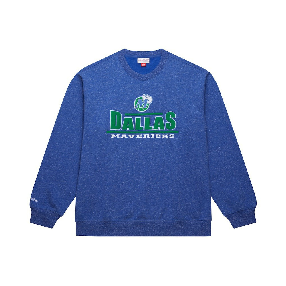 Dallas Mavericks Throw It Back Fleece Sweatshirt Navy - Mitchell & Ness outlet