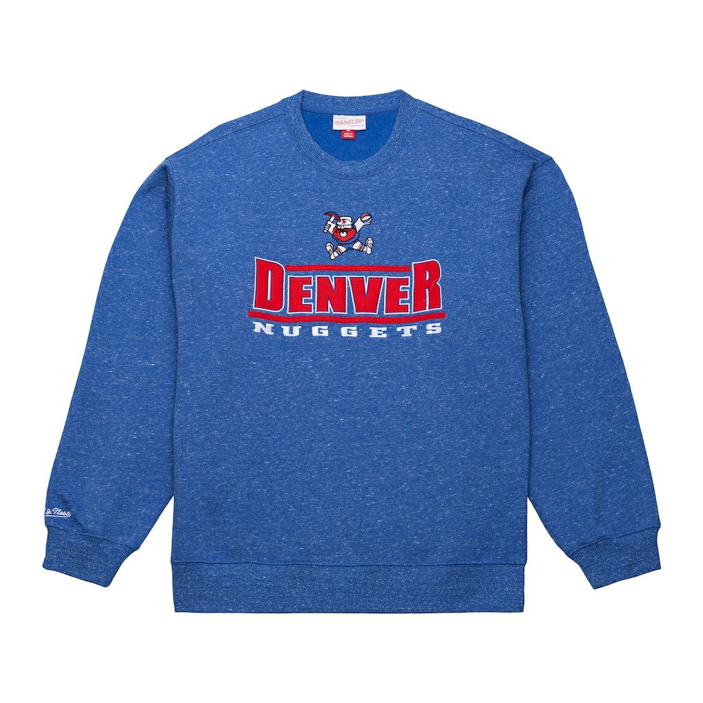 Denver Nuggets Throw It Back Fleece Sweatshirt Royal - Mitchell & Ness