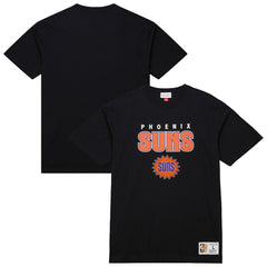 Phoenix Suns Hardwood Classics Throw It Back Premium T-Shirt Black - Mitchell & Ness