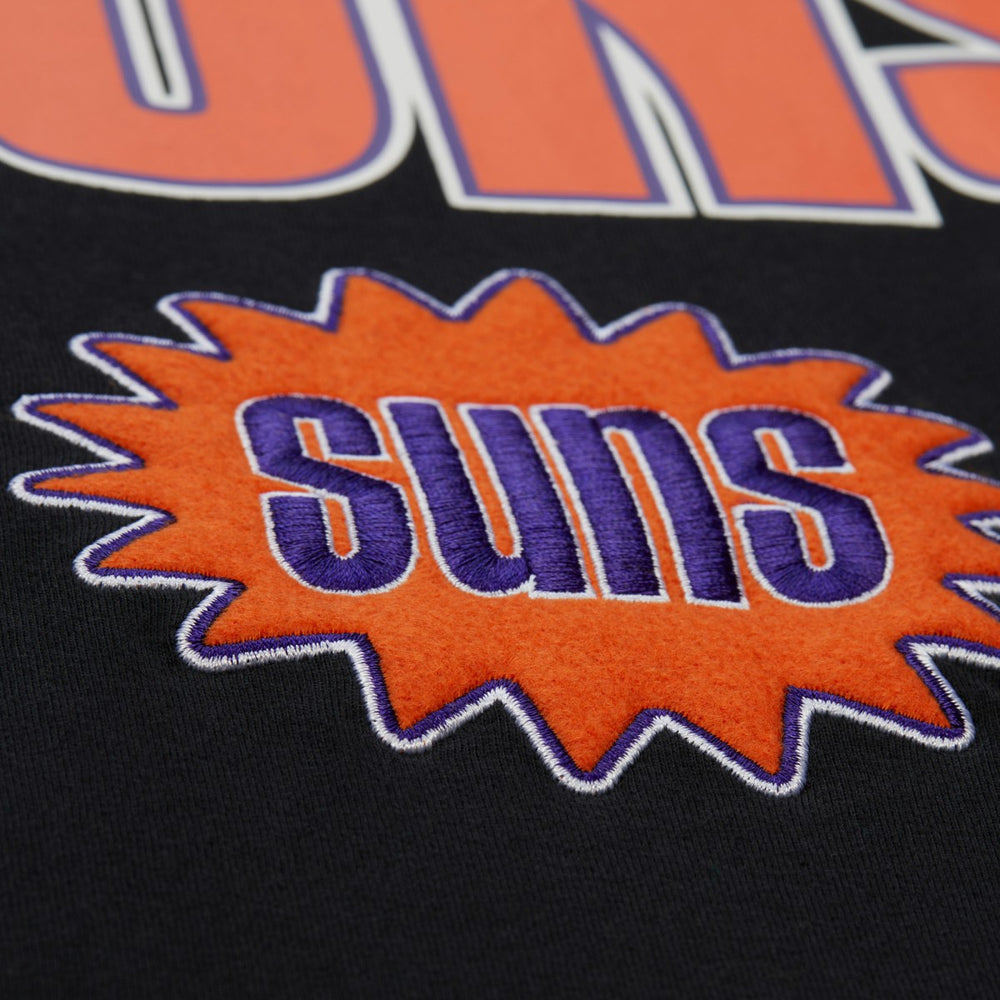 Phoenix Suns Hardwood Classics Throw It Back Premium T-Shirt Black - Mitchell & Ness