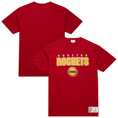 Houston Rockets Hardwood Classics Throw It Back Premium T-Shirt Red - Mitchell & Ness