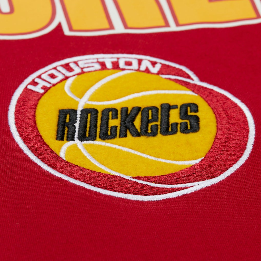 Houston Rockets Hardwood Classics Throw It Back Premium T-Shirt Red - Mitchell & Ness