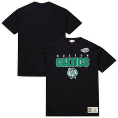 Boston Celtics Hardwood Classics Throw It Back Premium T-Shirt Black - Mitchell & Ness