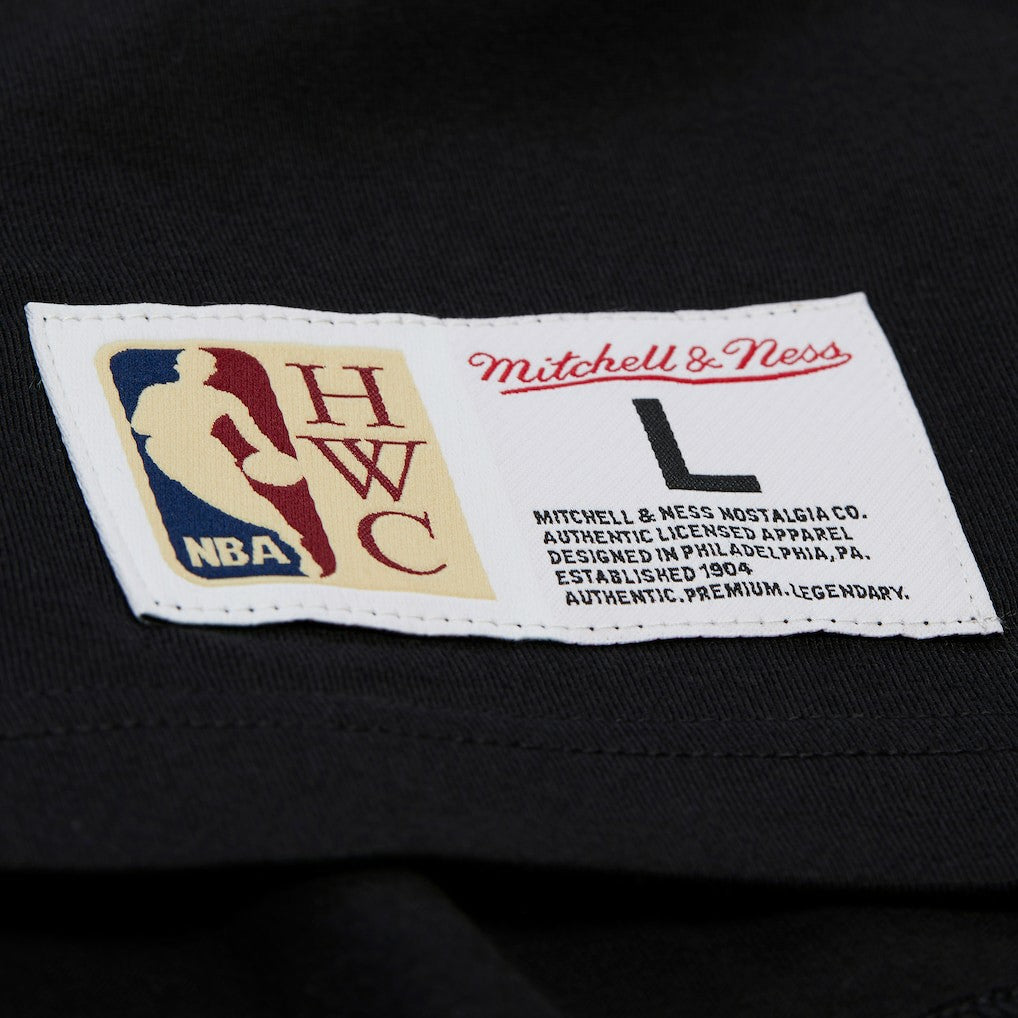 Boston Celtics Hardwood Classics Throw It Back Premium T-Shirt Black - Mitchell & Ness