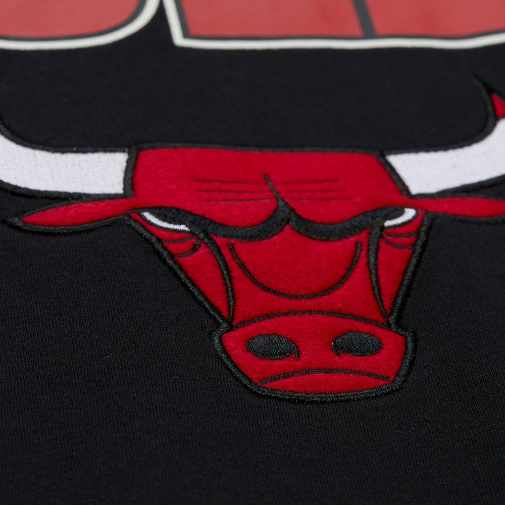 Chicago Bulls Hardwood Classics Throw It Back Premium T-Shirt Black - Mitchell & Ness