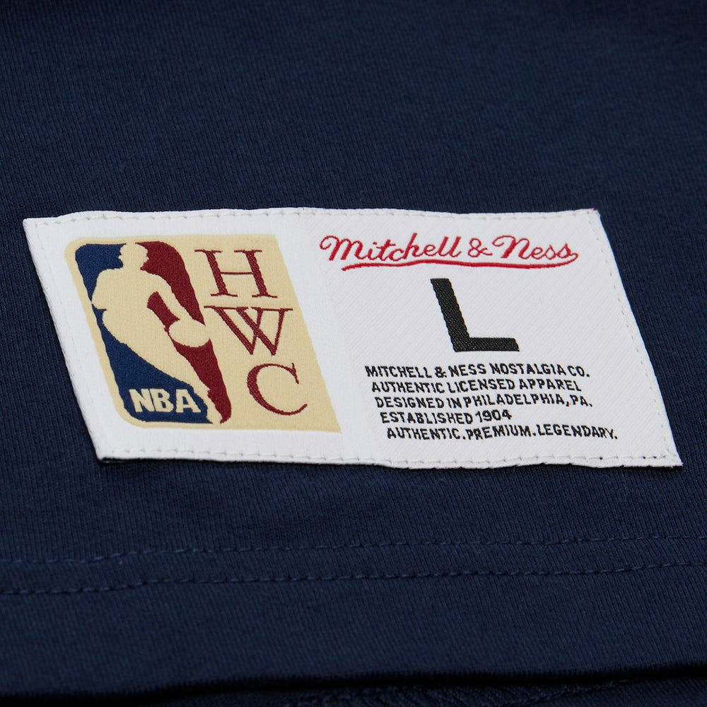 Dallas Mavericks Hardwood Classics Throw It Back Premium T-Shirt Navy - Mitchell & Ness