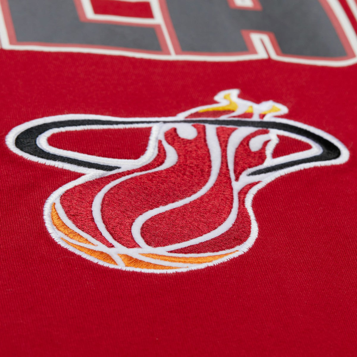 Miami Heat Hardwood Classics Throw It Back Premium T-Shirt Red - Mitchell & Ness