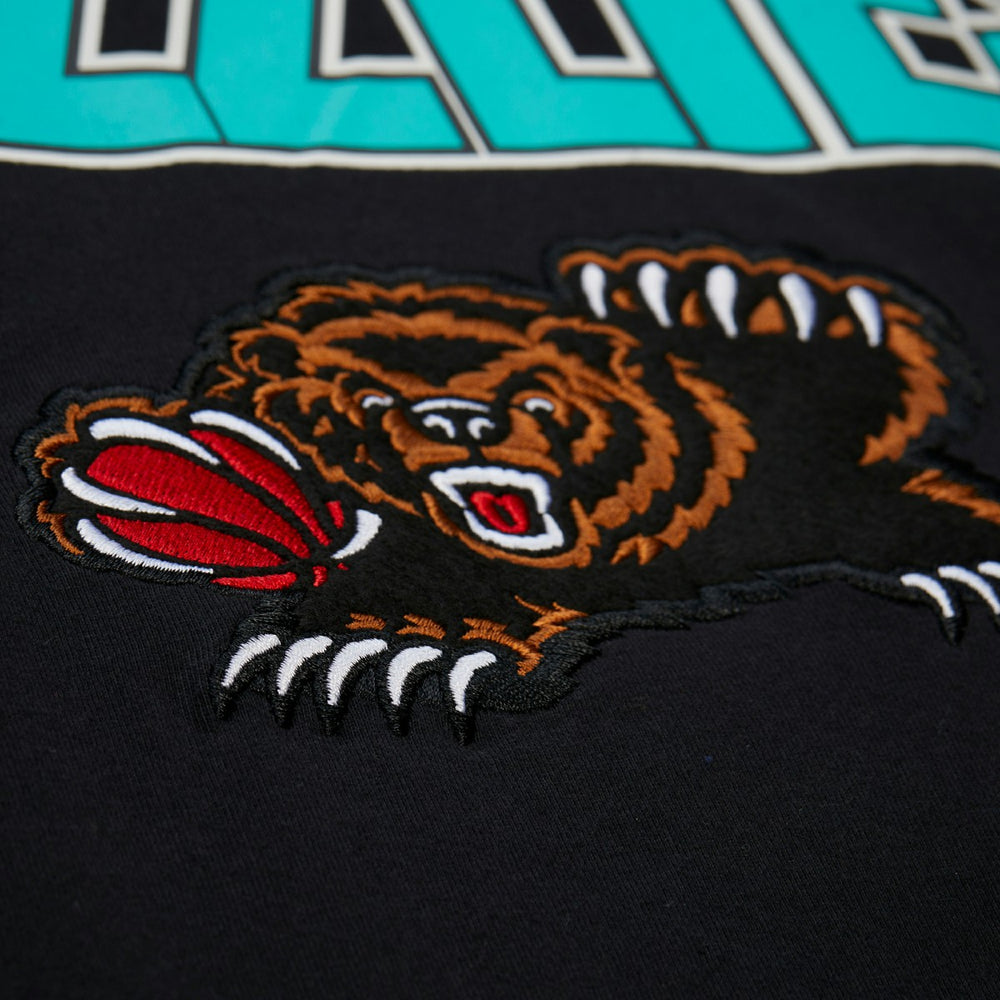 Memphis Grizzlies Hardwood Classics Throw It Back Premium T-Shirt Black - Mitchell & Ness