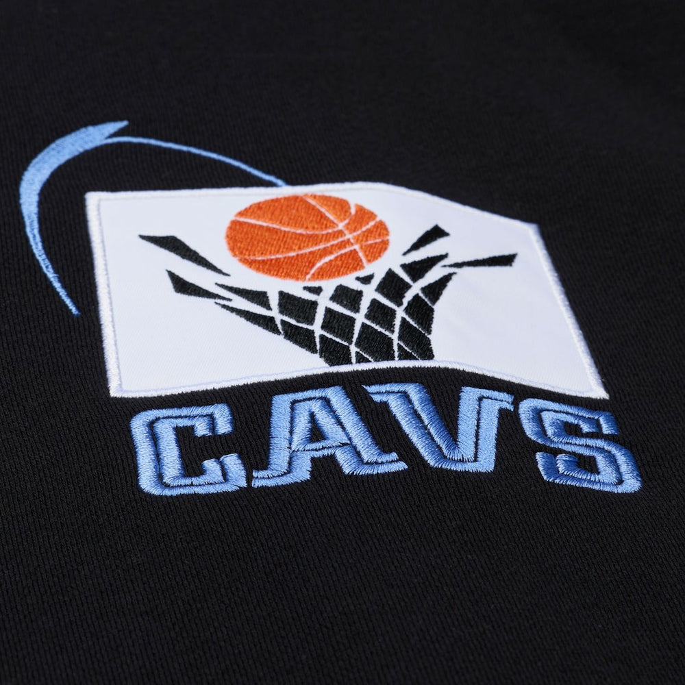 Cleveland Cavaliers Throw It Back Quilted Fleece Quarter-Zip Hoodie Black - Mitchell & Ness outlet