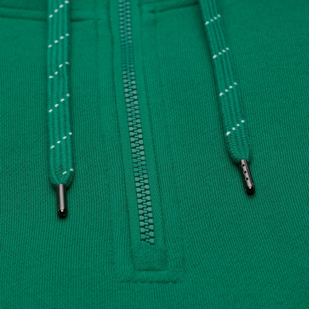 Boston Celtics Throw It Back Quilted Fleece Quarter-Zip Hoodie Green - Mitchell & Ness