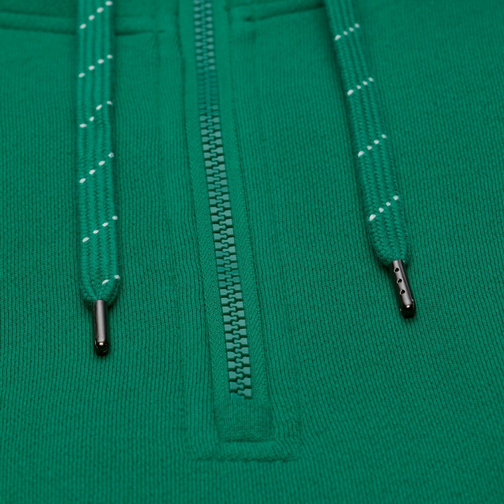 Boston Celtics Throw It Back Quilted Fleece Quarter-Zip Hoodie Green - Mitchell & Ness