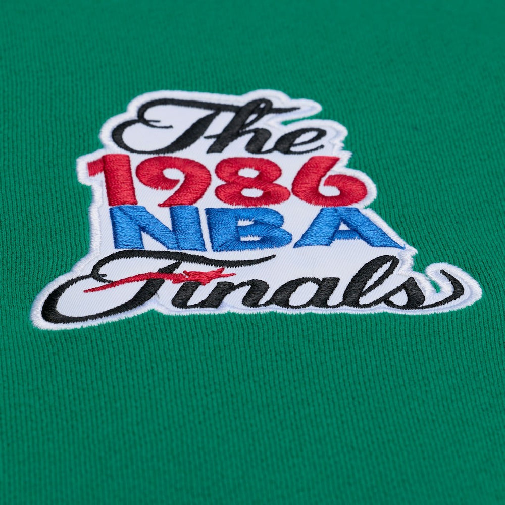 Boston Celtics Throw It Back Quilted Fleece Quarter-Zip Hoodie Green - Mitchell & Ness