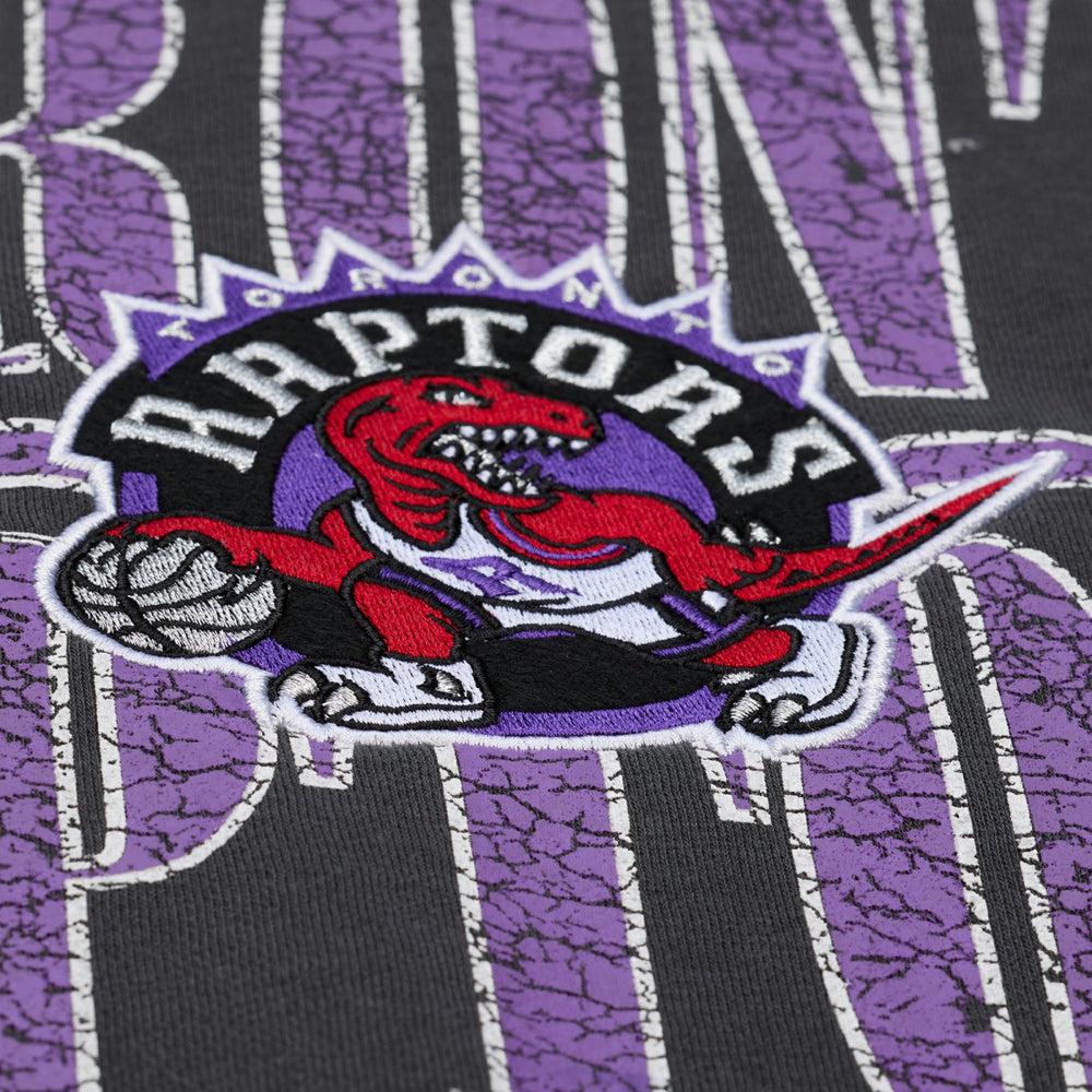 Toronto Raptors NBA Downtown Collection Fleece Sweatshirt Black - Mitchell & Ness
