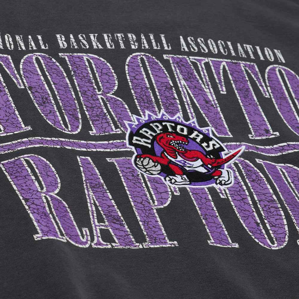 Toronto Raptors NBA Downtown Collection Fleece Sweatshirt Black - Mitchell & Ness