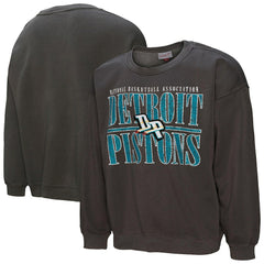 Detroit Pistons NBA Downtown Collection Fleece Sweatshirt Black - Mitchell & Ness