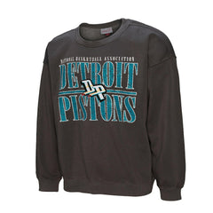 Detroit Pistons NBA Downtown Collection Fleece Sweatshirt Black - Mitchell & Ness