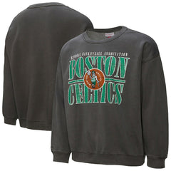 Boston Celtics NBA Downtown Collection Fleece Sweatshirt Black - Mitchell & Ness