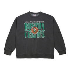 Boston Celtics NBA Downtown Collection Fleece Sweatshirt Black - Mitchell & Ness