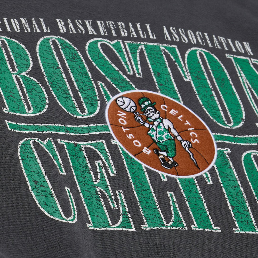 Boston Celtics NBA Downtown Collection Fleece Sweatshirt Black - Mitchell & Ness