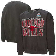 Chicago Bulls NBA Downtown Collection Fleece Sweatshirt Black - Mitchell & Ness