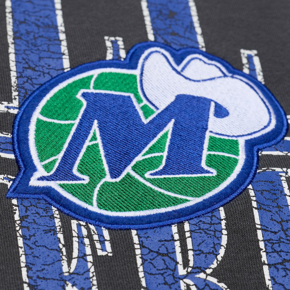 Dallas Mavericks NBA Downtown Collection Fleece Sweatshirt Black - Mitchell & Ness