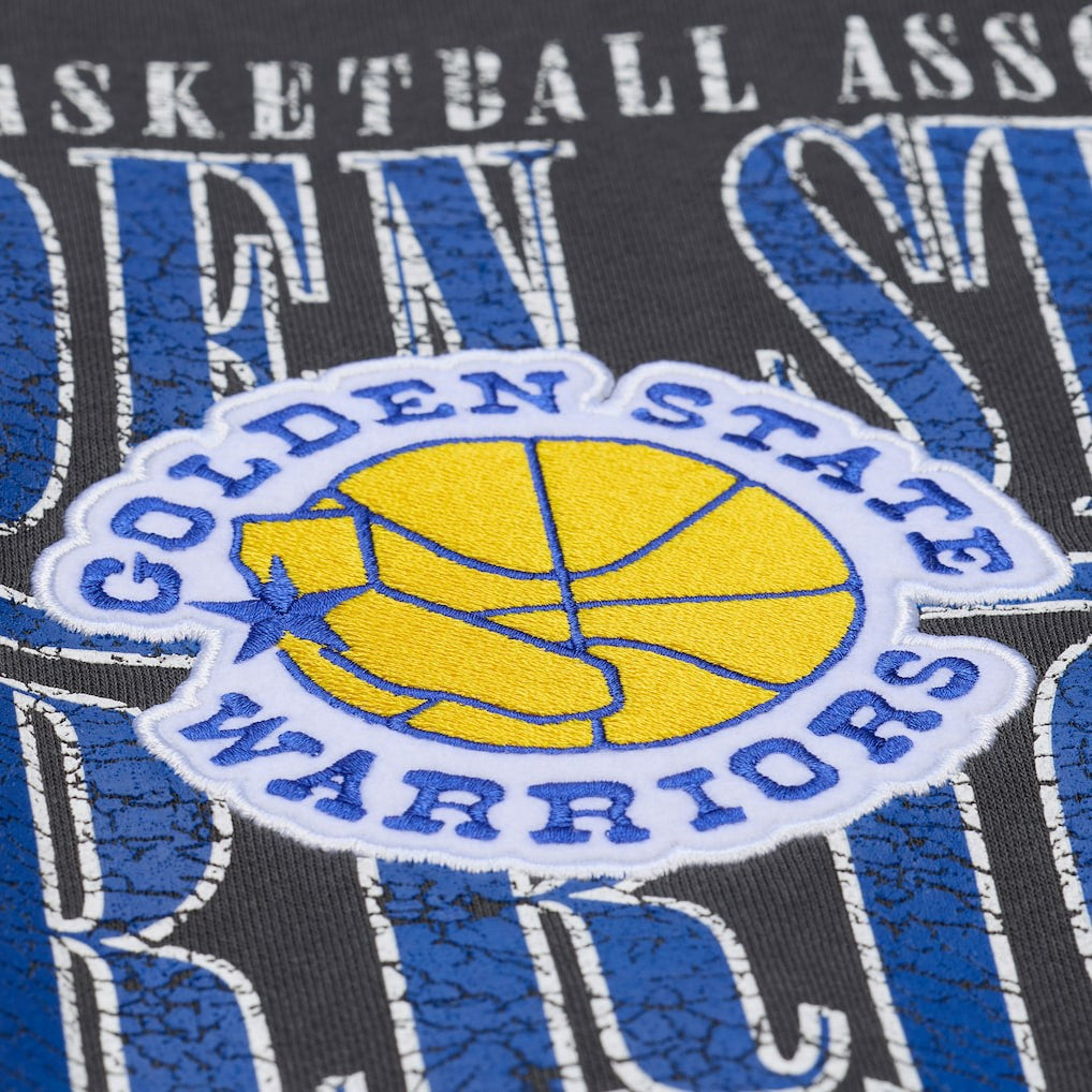 Golden State Warriors NBA Downtown Collection Fleece Sweatshirt Black - Mitchell & Ness