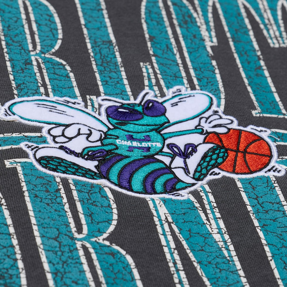 Charlotte Hornets NBA Downtown Collection Fleece Sweatshirt Black - Mitchell & Ness