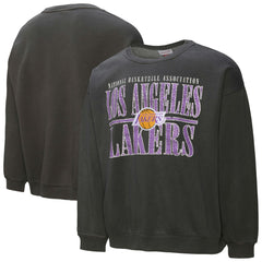 Los Angeles Lakers NBA Downtown Collection Fleece Sweatshirt Black - Mitchell & Ness