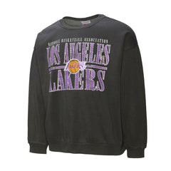 Los Angeles Lakers NBA Downtown Collection Fleece Sweatshirt Black - Mitchell & Ness