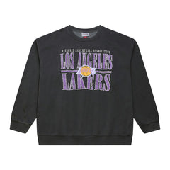 Los Angeles Lakers NBA Downtown Collection Fleece Sweatshirt Black - Mitchell & Ness