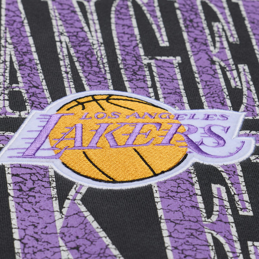 Los Angeles Lakers NBA Downtown Collection Fleece Sweatshirt Black - Mitchell & Ness