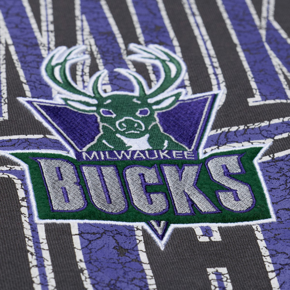 Milwaukee Bucks NBA Downtown Collection Fleece Sweatshirt Black - Mitchell & Ness