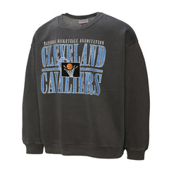 Cleveland Cavaliers NBA Downtown Collection Fleece Sweatshirt Black - Mitchell & Ness