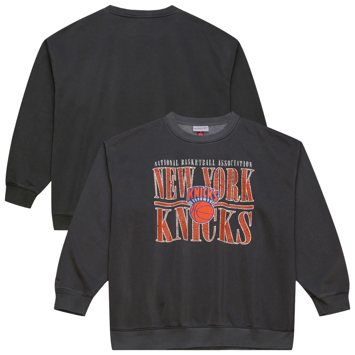 New York Knicks NBA Downtown Collection Fleece Sweatshirt Black - Mitchell & Ness