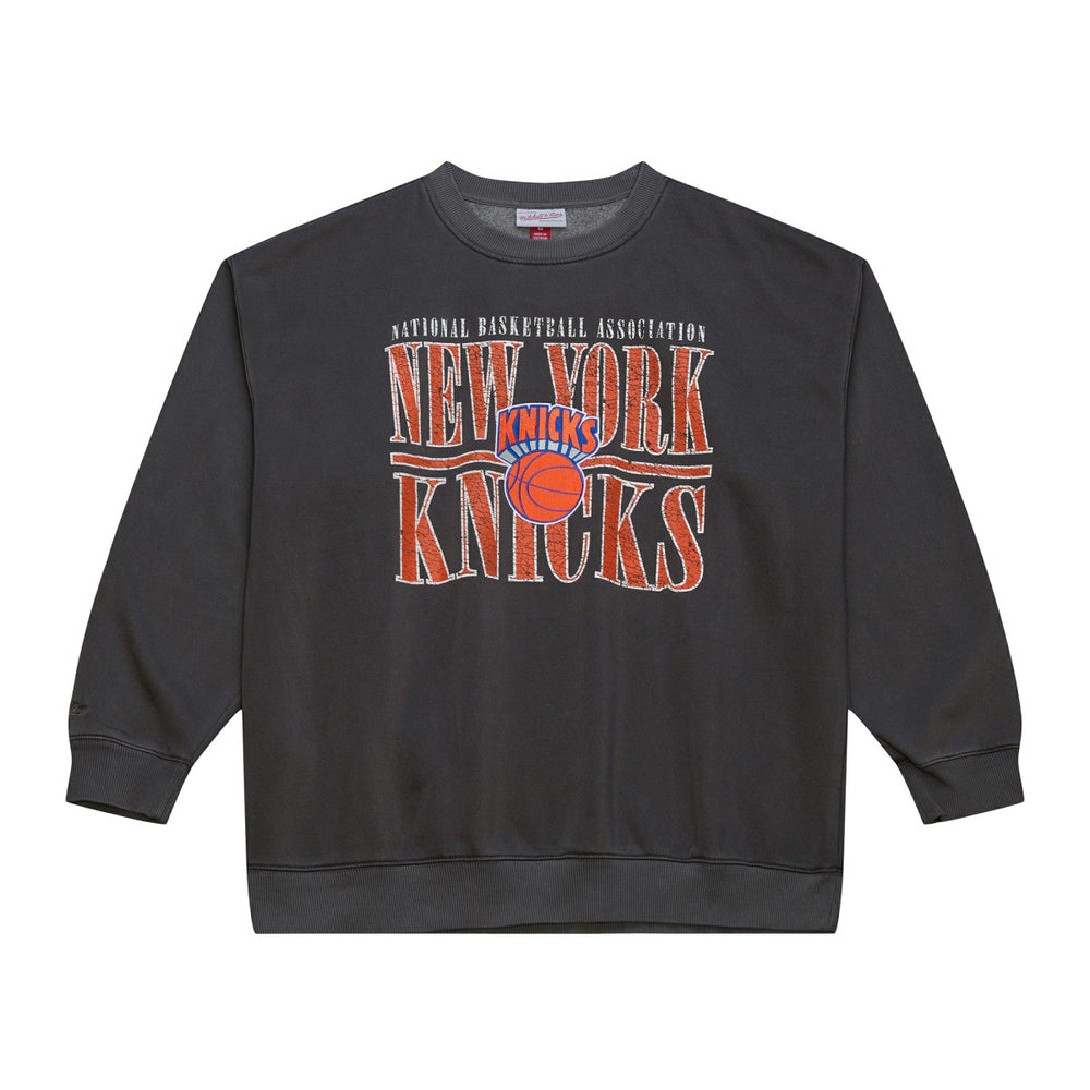 New York Knicks NBA Downtown Collection Fleece Sweatshirt Black - Mitchell & Ness