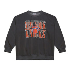 New York Knicks NBA Downtown Collection Fleece Sweatshirt Black - Mitchell & Ness