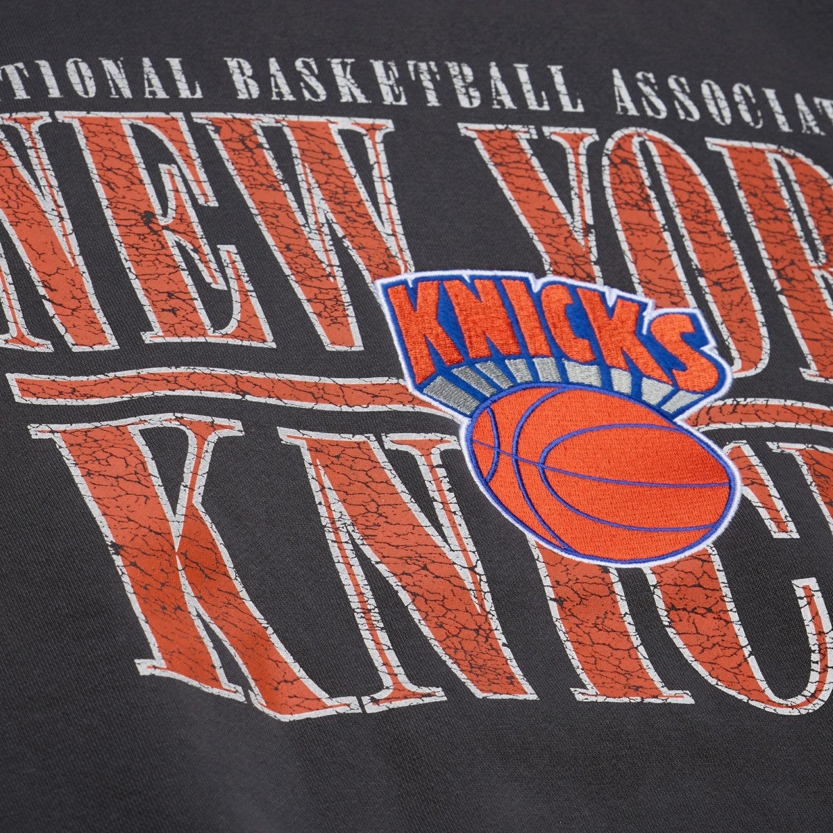 New York Knicks NBA Downtown Collection Fleece Sweatshirt Black - Mitchell & Ness