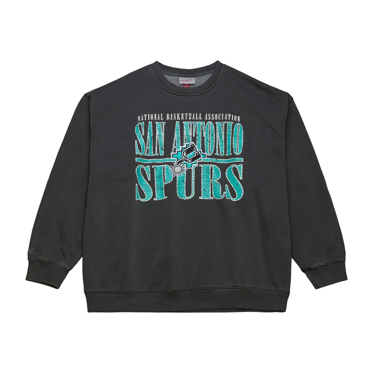San Antonio Spurs NBA Downtown Collection Fleece Sweatshirt Black - Mitchell & Ness