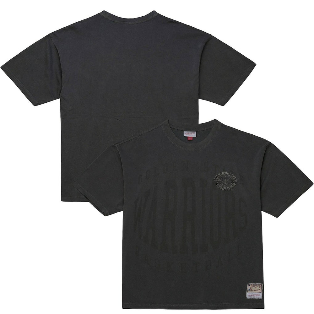 Golden State Warriors Downtown Collection Premium T-Shirt Black - Mitchell & Ness